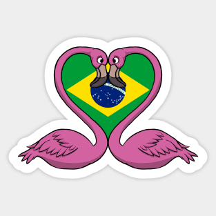 Flamingo Brazil Sticker